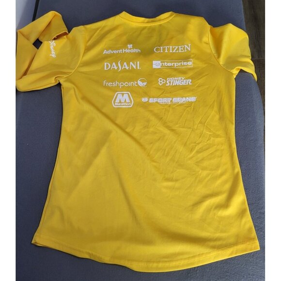 RunDisney Walt Disney World Marathon Weekend 2024 5k Shirt Yellow Pluto Medium - Picture 2 of 7